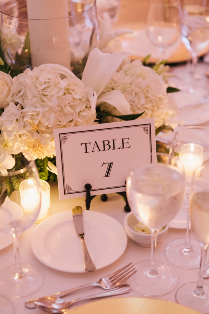 Kristin and Brian wanted white on white inside their reception tent.  Photo courtesy of