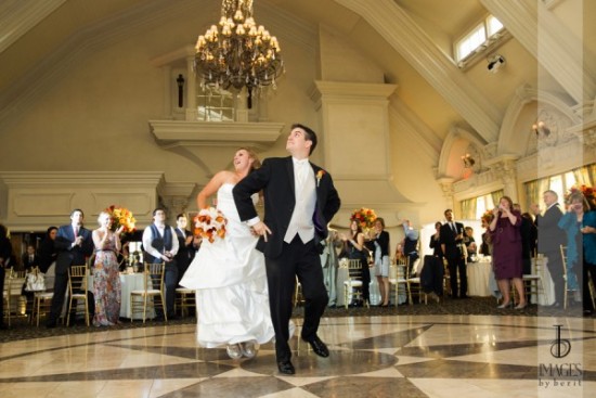 Morgan and Craig were introduced Gangham style at their Ashford Estate wedding reception. Notice her gold sequined UGGS. Photo courtesy of Images by Berit.