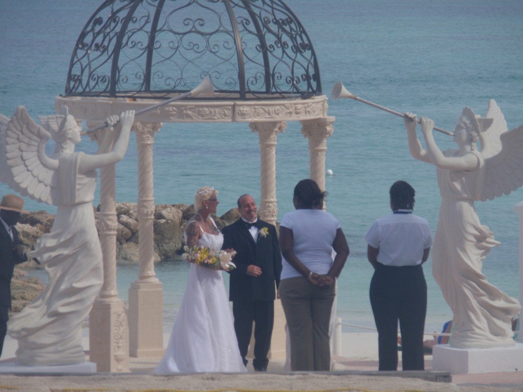 Marble gazebo at Sandals Royal Bahamian