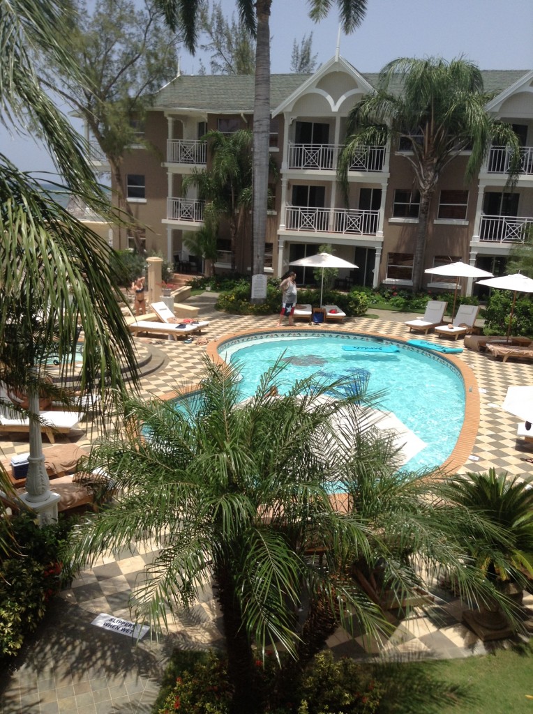 Swimming Pool at the Kensington Cove Village. All Sandals Club level rooms. Very quiet at this end of the resort.